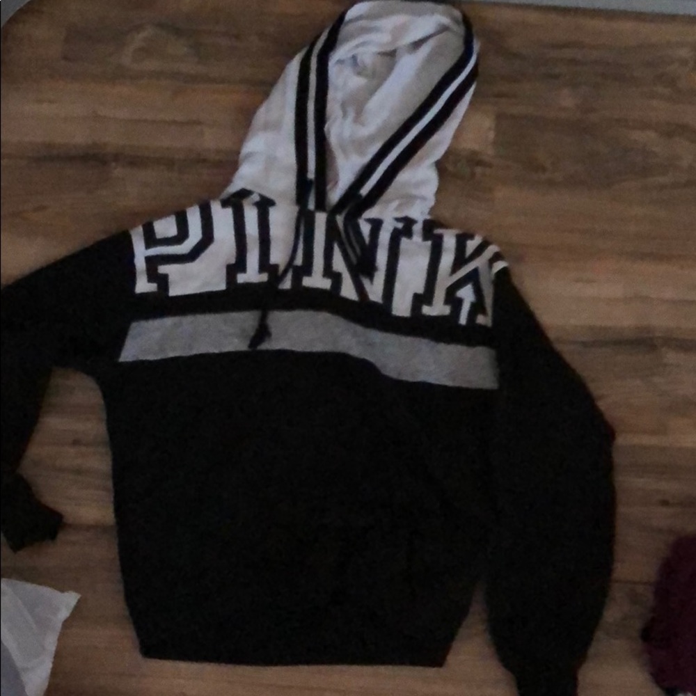 black and white hoodie